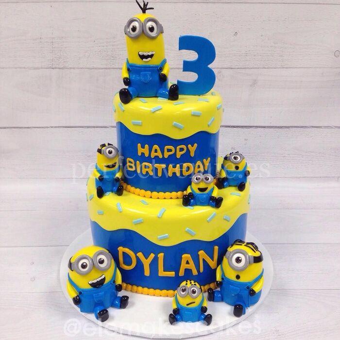 minions 1st birthday cake