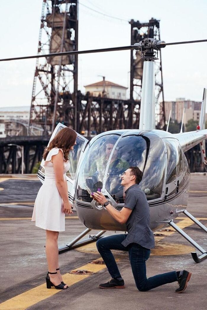 Marriage proposal in a helicopter in Madrid or Barcelona - Perfect Venue