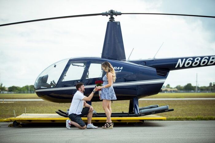 Marriage proposal in a helicopter in Madrid or Barcelona - Perfect Venue