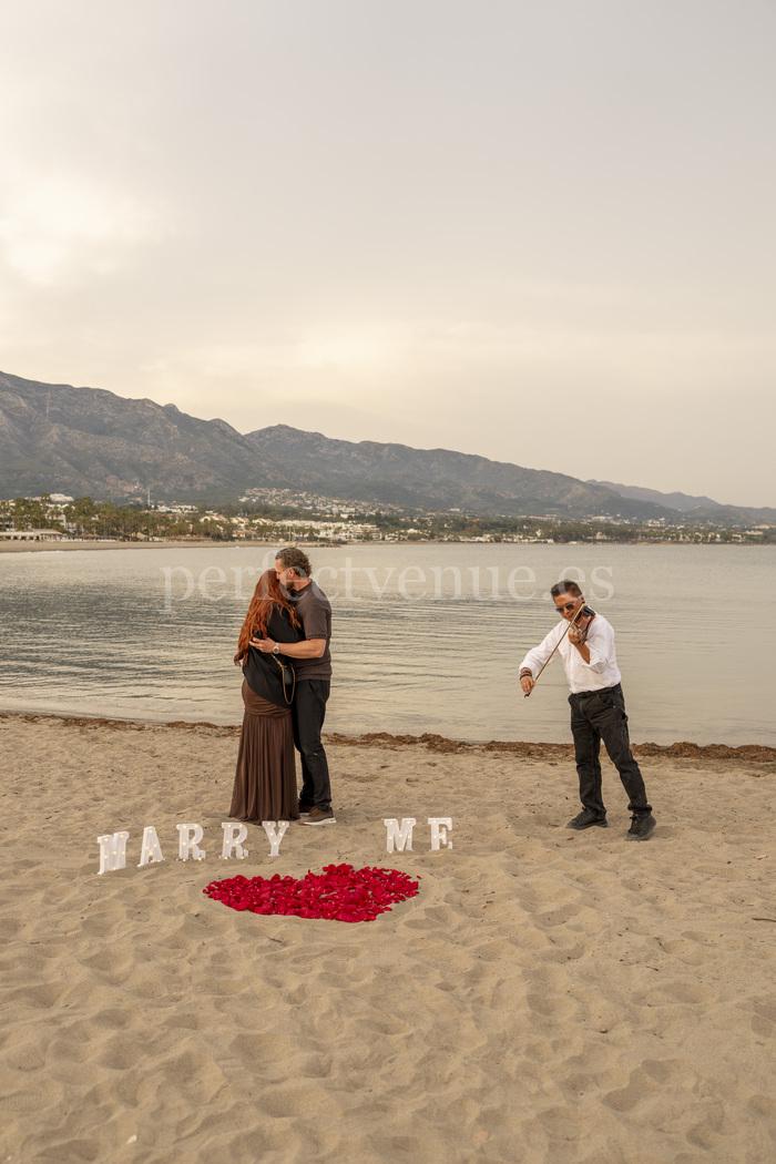 marriage proposal in Marbella / Natalia Ortiz Events