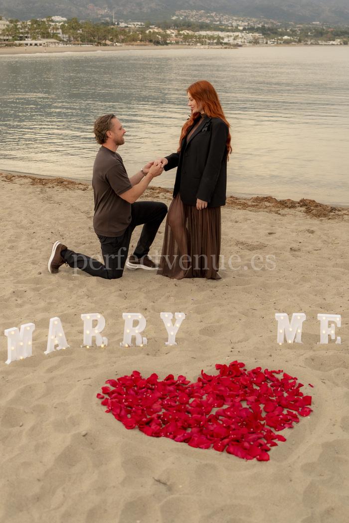marriage proposal in Marbella / Natalia Ortiz Events