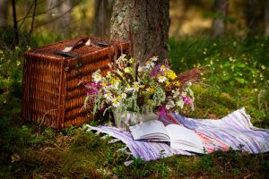 Romantic picnic in Barcelona