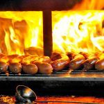 Barbecue outdoors