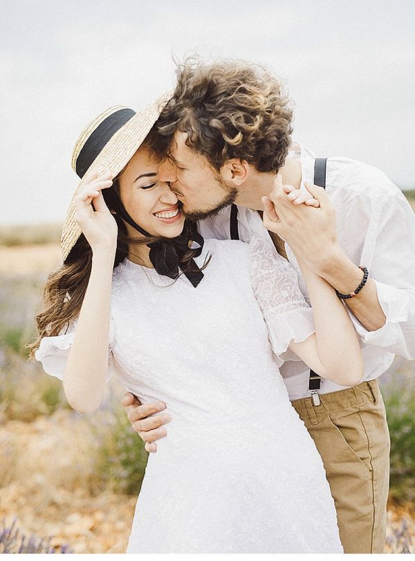 Wedding in lavender field