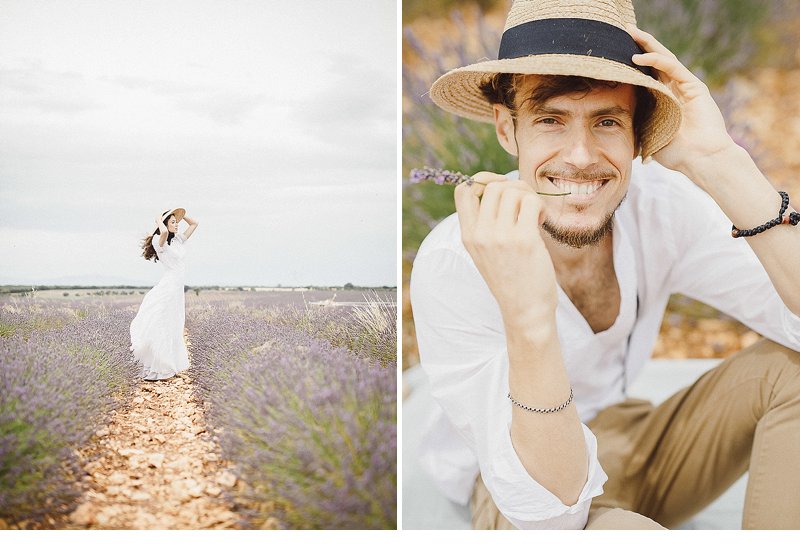 Wedding in lavender field