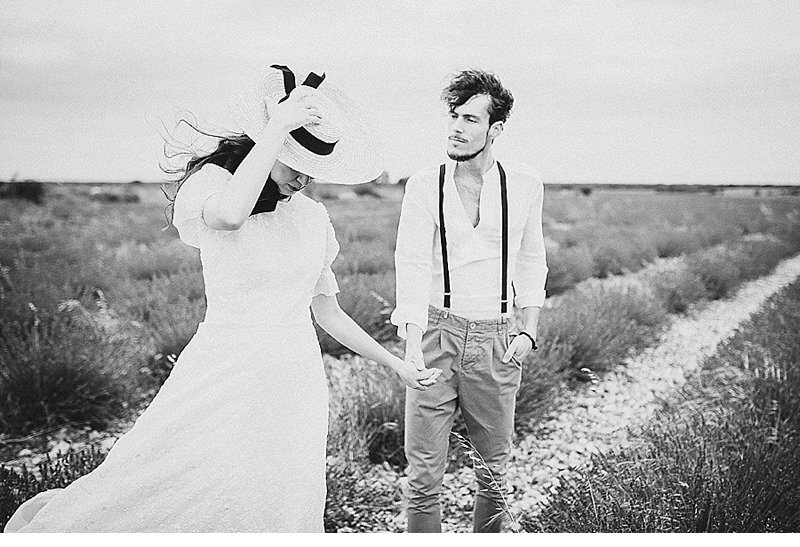 Wedding in lavender field