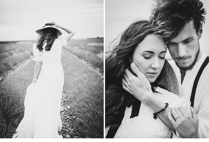 Wedding in lavender field