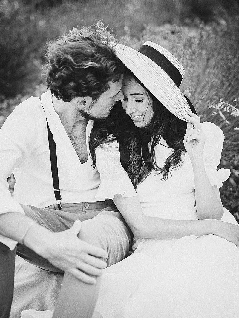 Wedding in lavender field