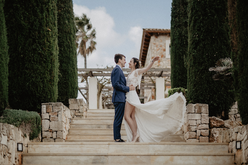 A wedding with views of the sea in Mallorca