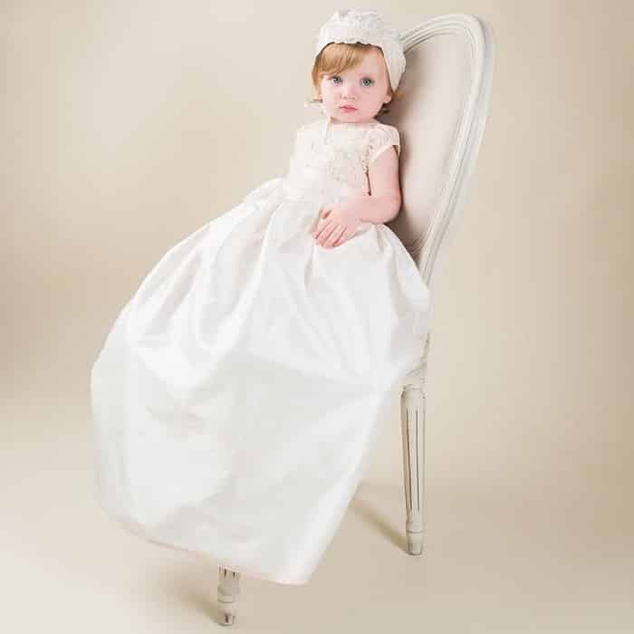 Off White Handsmocked Christening Set – Bebe Bombom