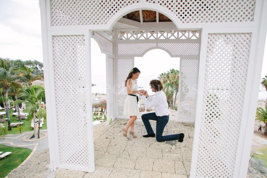 Tenerife marriage proposal