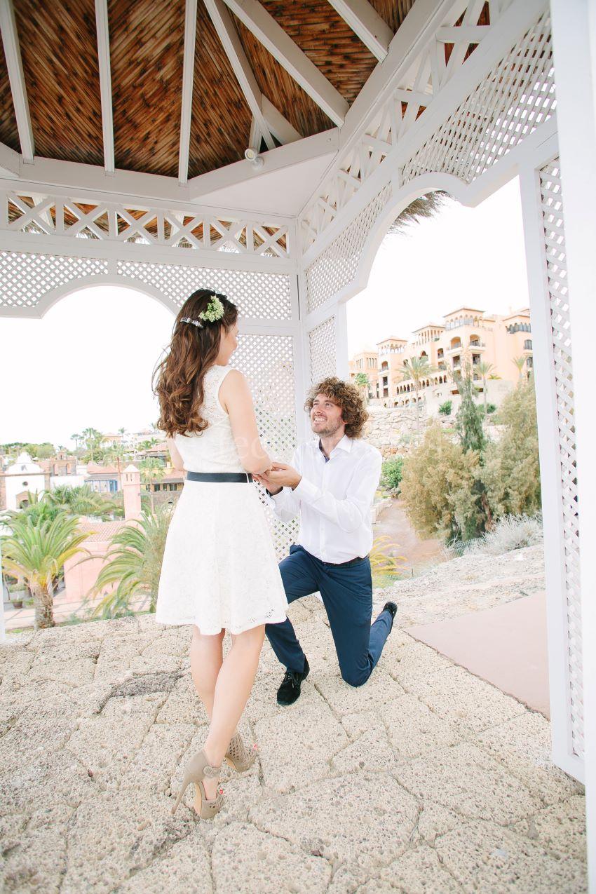 Tenerife marriage proposal