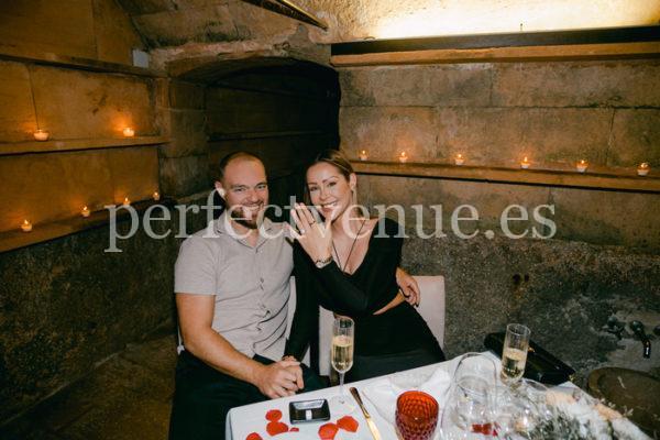 Marriage proposal Mallorca Romantic Dinner in front of the sea
