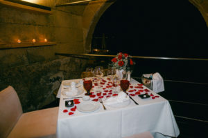 Marriage proposal Mallorca Romantic Dinner in front of the sea