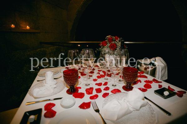 Marriage proposal Mallorca Romantic Dinner in front of the sea