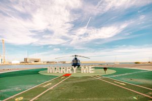 Helicopter marriage proposal / Photo via Natalia Ortiz events