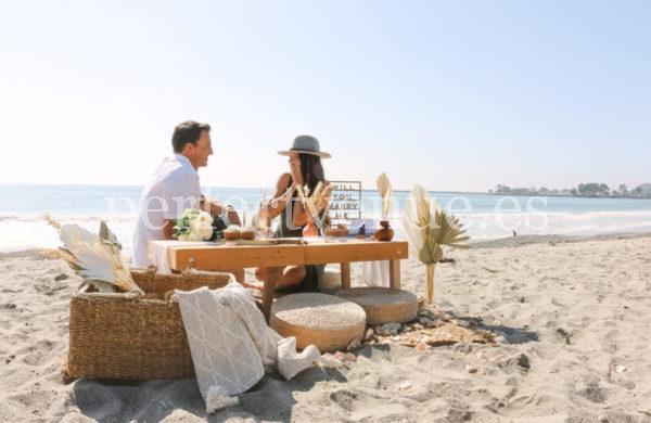 Marriage proposal picnic Barcelona