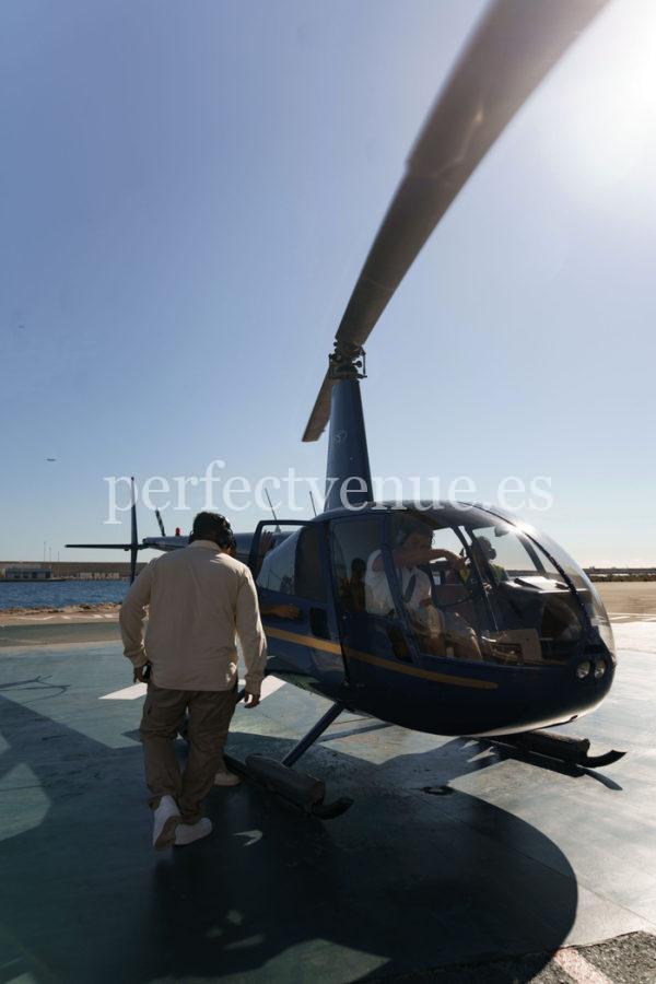 Helicopter marriage proposal Barcelona