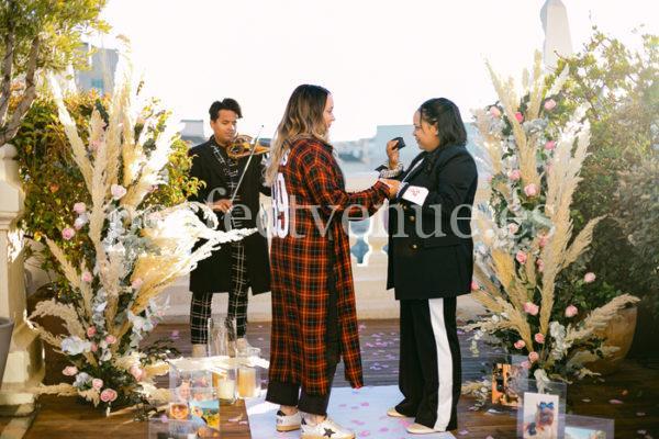 Marriage proposal rooftop Madrid