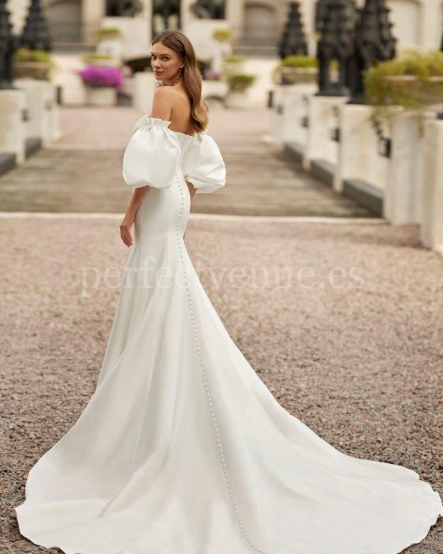 Mangas farol  tendencias vestidos de novia 2025 
