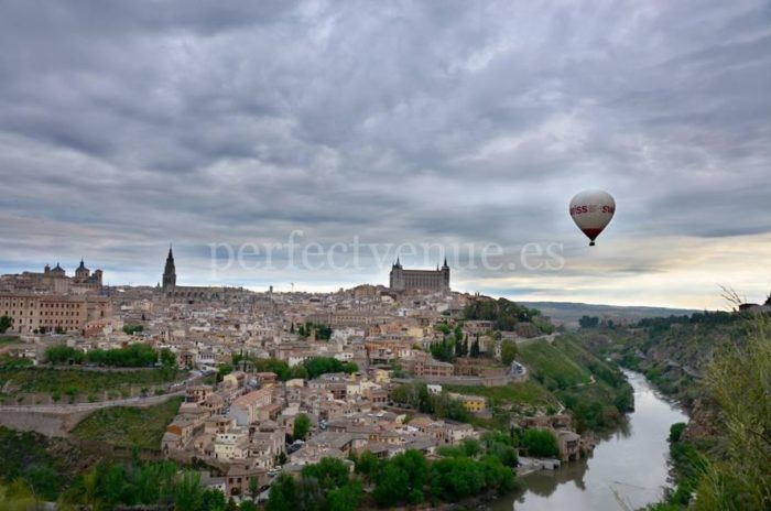 Pedida de mano Toledo vuelo en globo