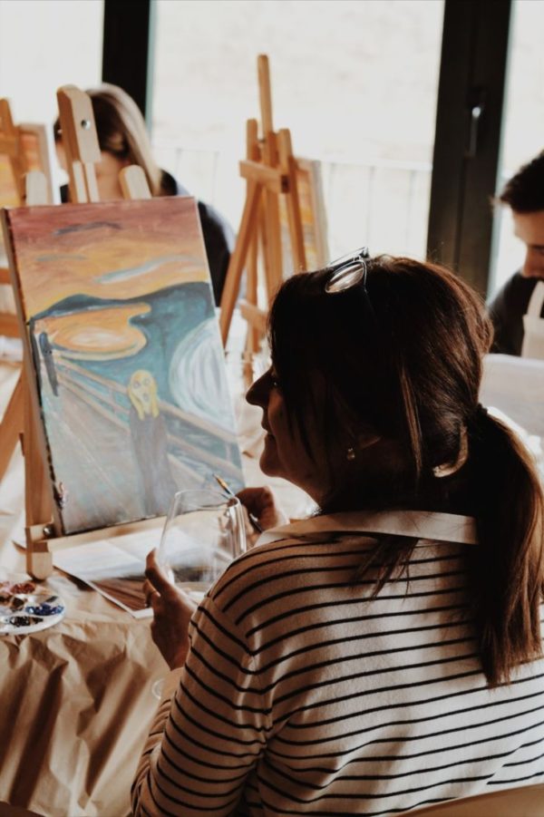 Taller de pintura y vino