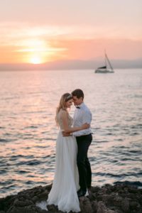 Boda en un acantilado