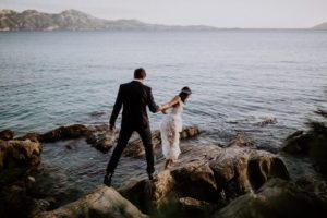 Boda en un acantilado