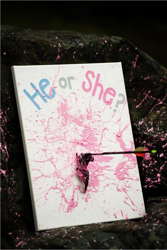 Gender reveal party / Photo via Pinterest