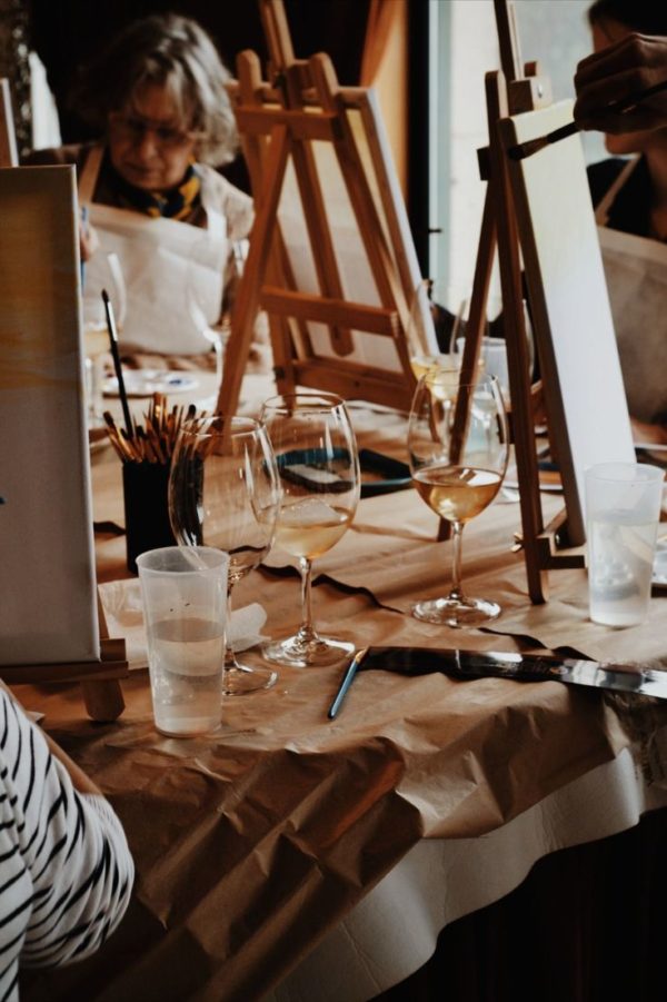Taller de pintura y vino