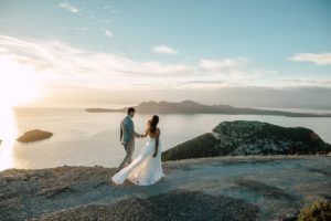 Boda en un acantilado