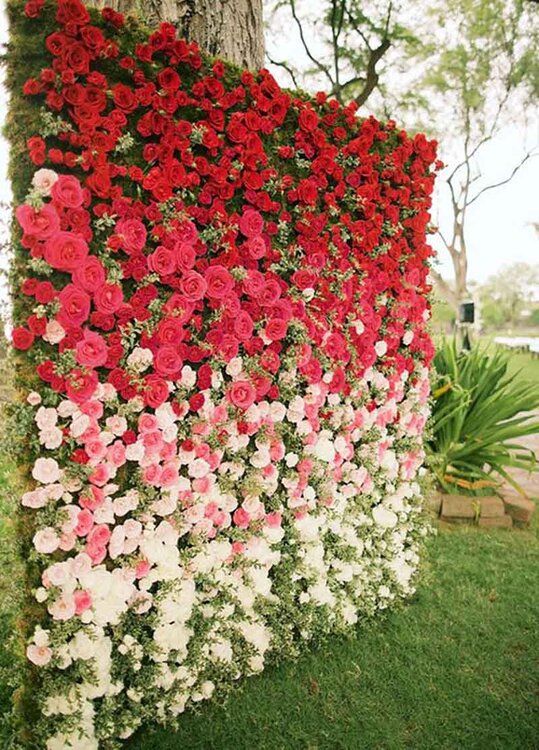 Photocall jardín vertical floral / Photo via Pinterest