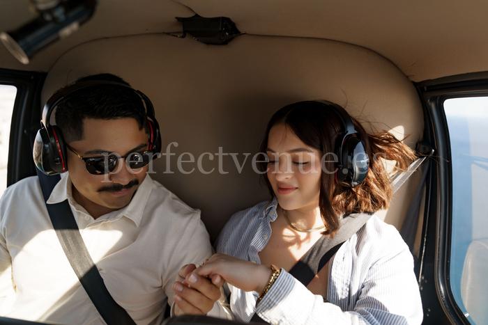 Pedida de mano en helicóptero en Barcelona / Weddings and Events by Natalia Ortiz