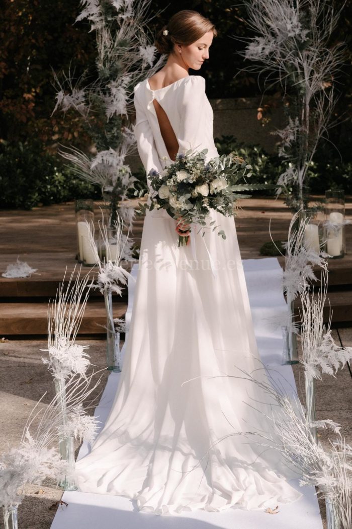 Vestido de novia con mangas largas - Perfect Venue