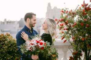 marriage proposal with xxl marry me letters in a rooftop in madrid weddings and events by natalia ortiz