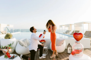 Marriage proposal Mallorca private Rofftop