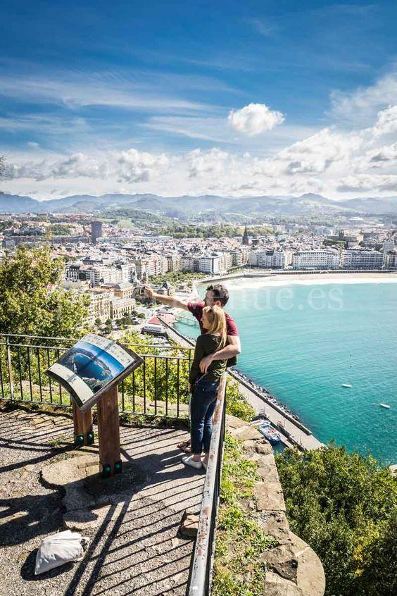 Vistas impresionantes del Monte Urgull para una pedida de mano en San Sebastian - Pinterest