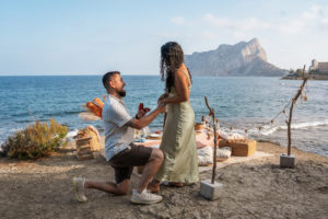 marriage proposal in Calpe Weddings and events by Natalia Ortiz