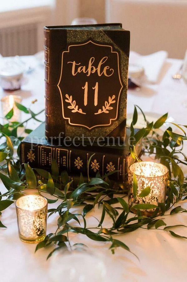 Identificador de mesa empleando libros / by Pinterest