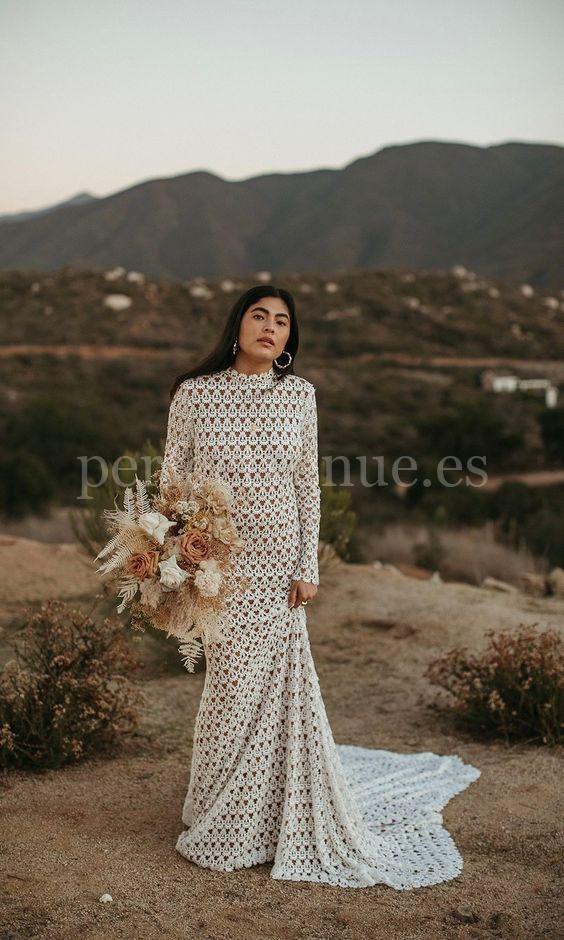 Vestido de novia de ganchillo / Photovia Bridal Musings