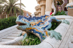 Barcelona marriage proposal park Guell