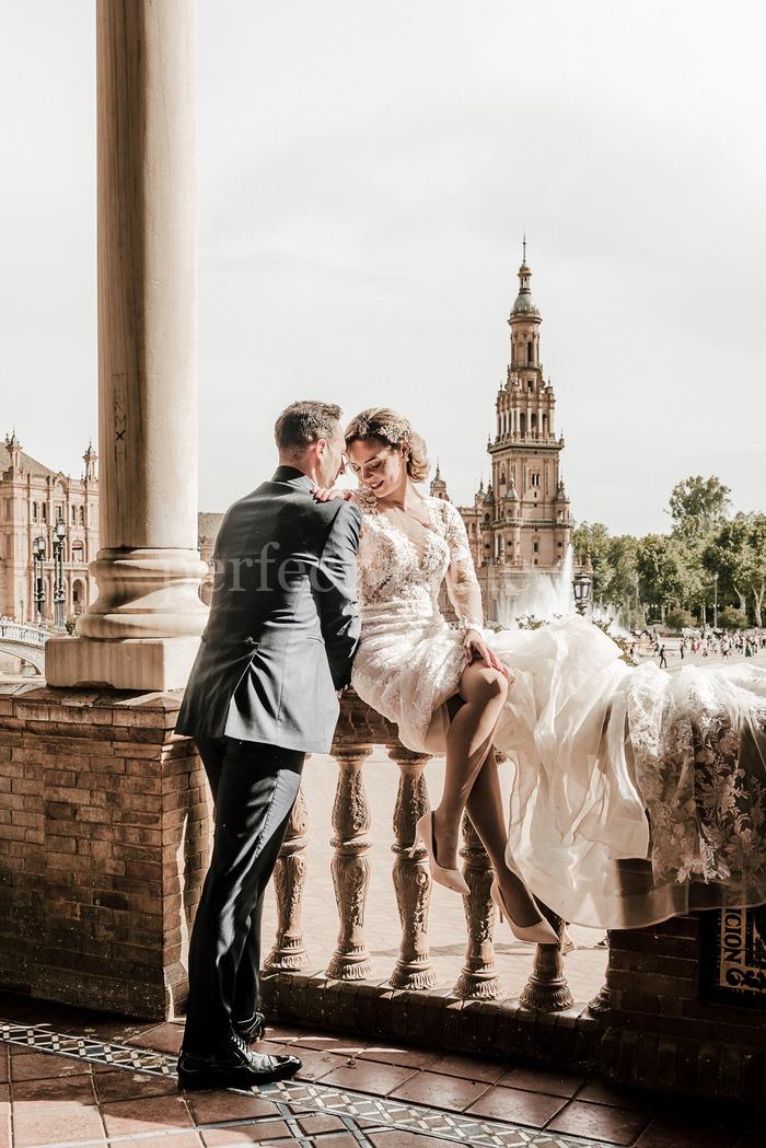 Boda en Sevilla / Photo via Carmen Davinia Eventos 