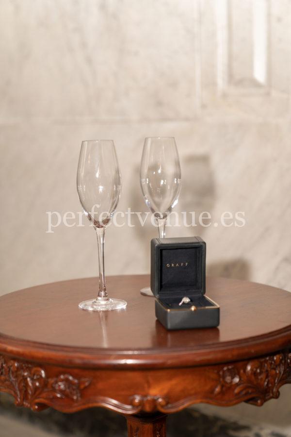 Marriage proposal Palacio de Santoña Madrid / Photo via Wedding and Events by Natalia Ortiz