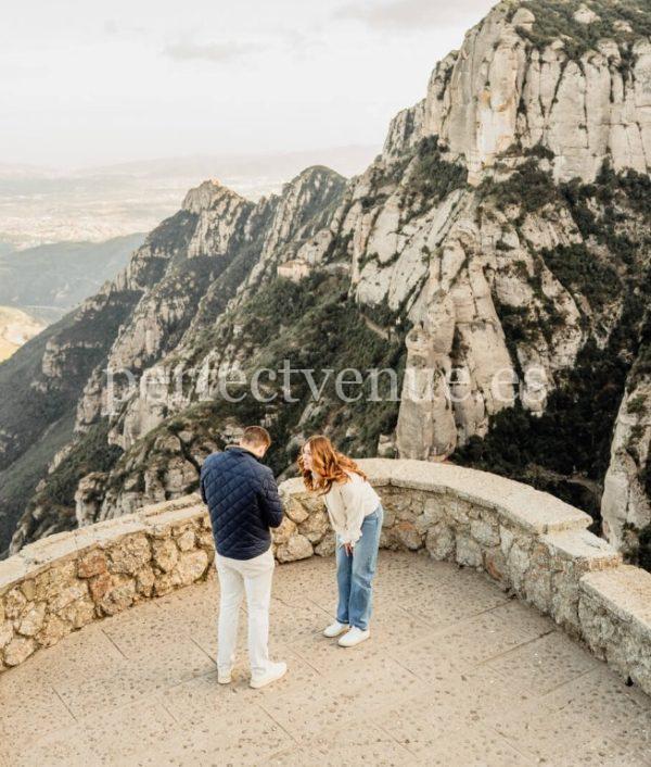 Marriage proposal in Montserrat, Barcelona