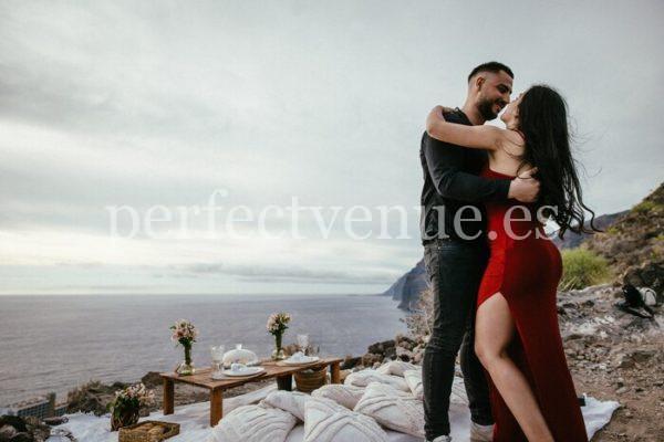 Tenerife picnic marriage proposal sea views - Natalia Ortiz Events