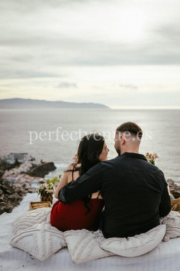 Tenerife picnic marriage proposal sea views - Natalia Ortiz Events