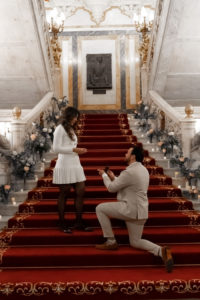 Marriage proposal Palacio de Santoña Madrid / Photo via Wedding and Events by Natalia Ortiz