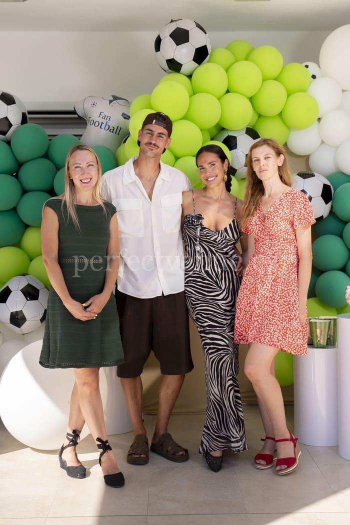 Football birthday Theme / Photo via Wedding and Events by Natalia Ortiz