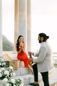 Proposal with letters marry me mallorca / Phot via Wedding and Events by Natalia Ortiz / Tanya Vasiluk