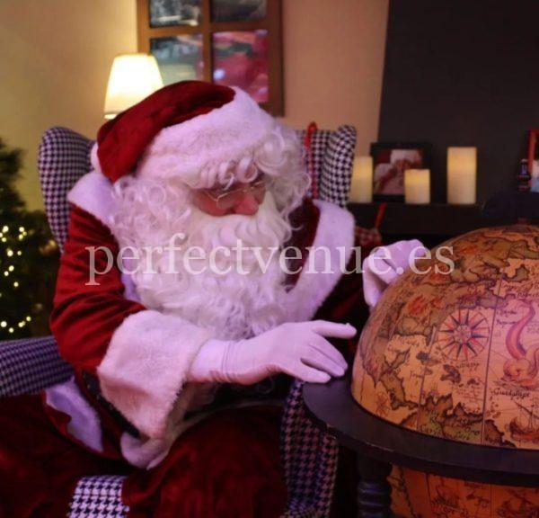 Santa Claus at home in Madrid